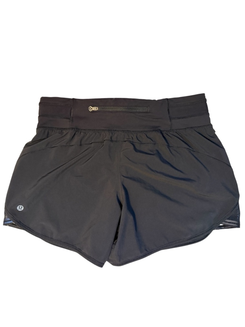 Lululemon Black 4" Shorts with front tie 8 - Picture 2 of 8